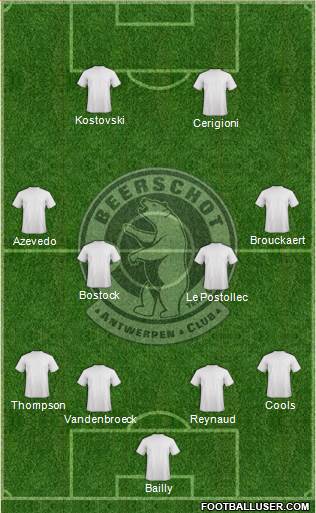 G. Beerschot Antwerpen football formation