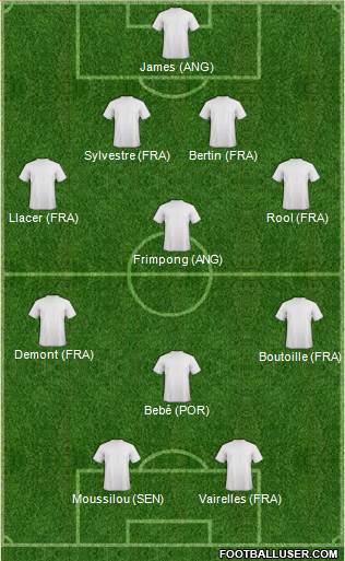 Dream Team 4-2-2-2 football formation