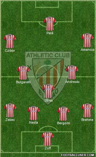 Athletic Club 4-3-3 football formation