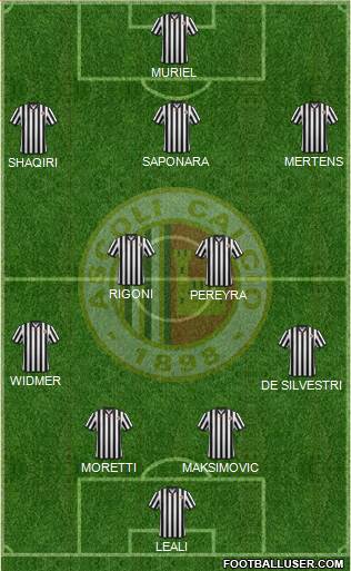 Ascoli 4-2-3-1 football formation