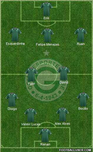 Goiás EC 4-2-3-1 football formation