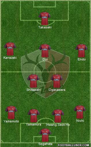 Kashima Antlers 4-2-3-1 football formation