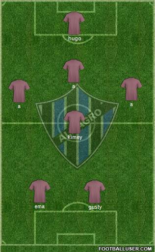 Almagro 4-5-1 football formation