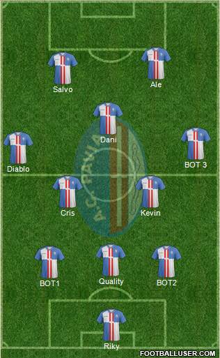 Pavia football formation