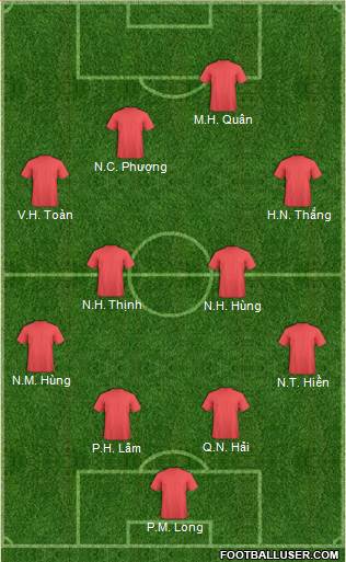 Dream Team 4-4-2 football formation