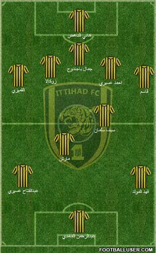 Al-Ittihad (KSA) 5-4-1 football formation
