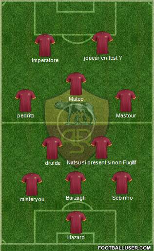 AS Roma 3-5-2 football formation