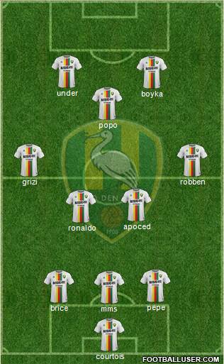 ADO Den Haag football formation