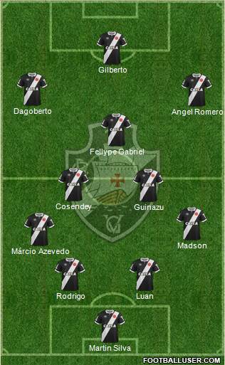 CR Vasco da Gama 4-2-1-3 football formation