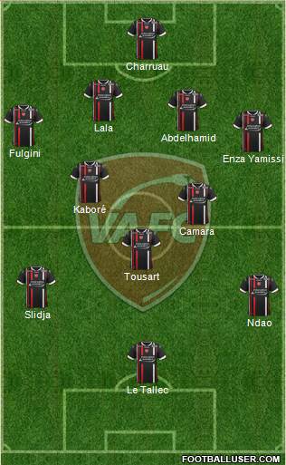 Valenciennes Football Club 4-3-2-1 football formation