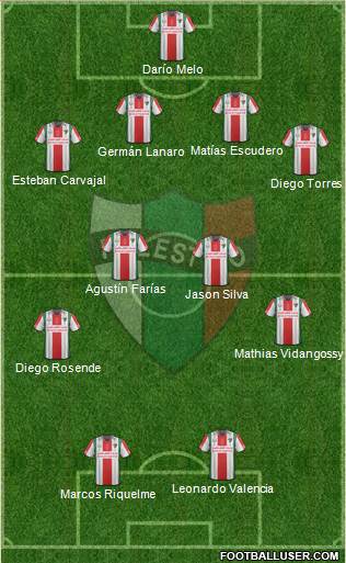 CD Palestino S.A.D.P. 4-4-2 football formation