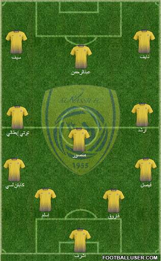 Al-Nassr (KSA) 4-3-3 football formation