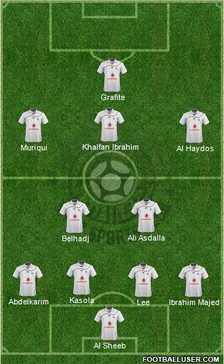 Al-Sadd Sports Club 4-2-3-1 football formation