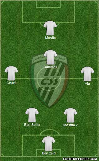Club Sportif Sfaxien 5-3-2 football formation