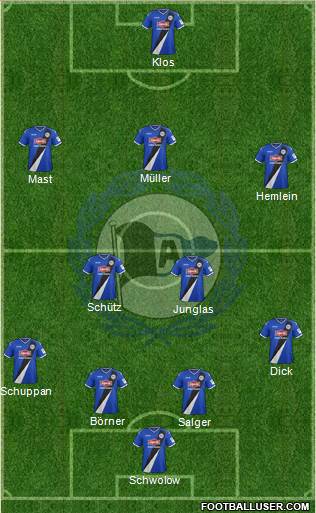 DSC Arminia Bielefeld 4-4-1-1 football formation