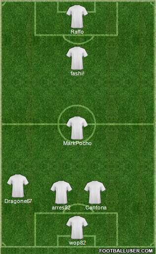 Dream Team 4-1-4-1 football formation