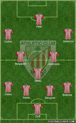 Athletic Club 4-3-3 football formation