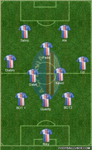 Pavia 3-5-2 football formation