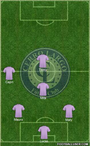 Cerro Largo Fútbol Club 4-2-2-2 football formation