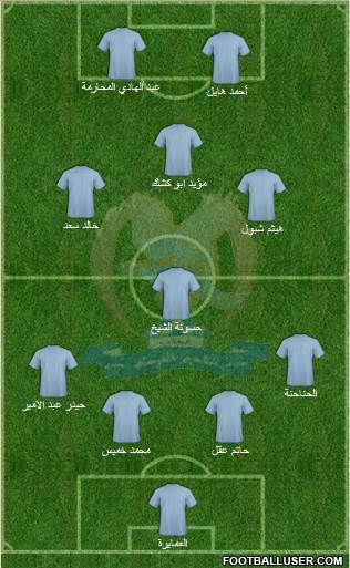Al-Faysali (JOR) 4-1-3-2 football formation