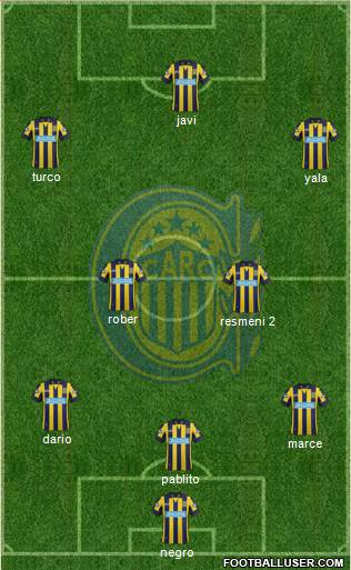 Rosario Central 5-4-1 football formation