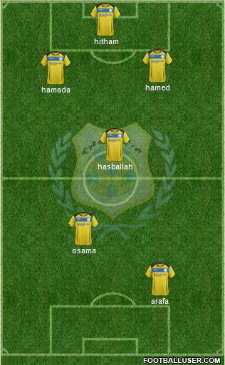 Ismaily Sporting Club 4-2-3-1 football formation