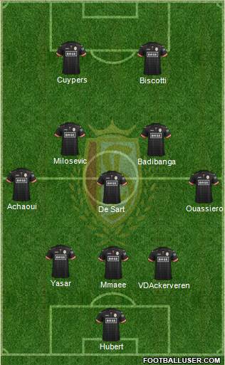 R Standard de Liège 3-5-2 football formation