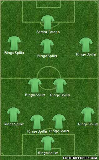 Football Manager Team 4-2-3-1 football formation