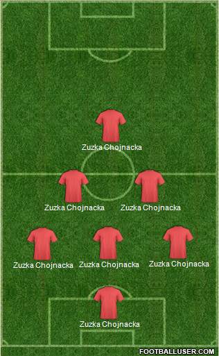 Fifa Team 3-5-2 football formation