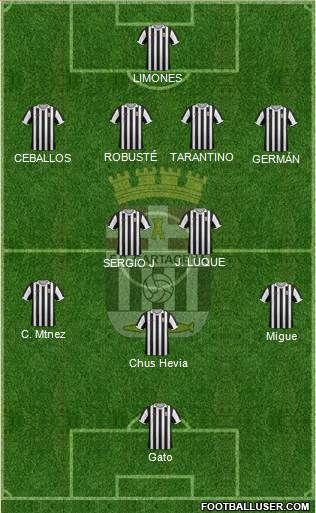 F.C. Cartagena 4-1-4-1 football formation