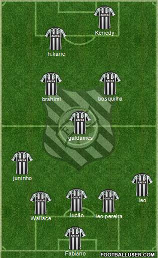 Figueirense FC 5-3-2 football formation