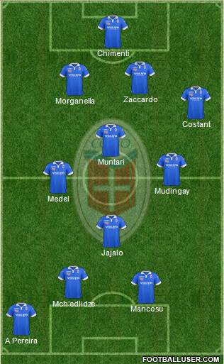 Como 4-3-1-2 football formation