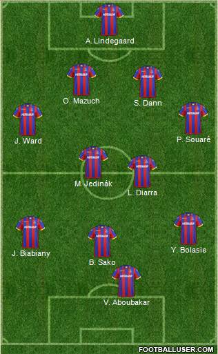 Crystal Palace 4-2-3-1 football formation