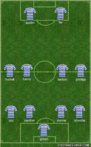 Queens Park Rangers 4-4-2 football formation