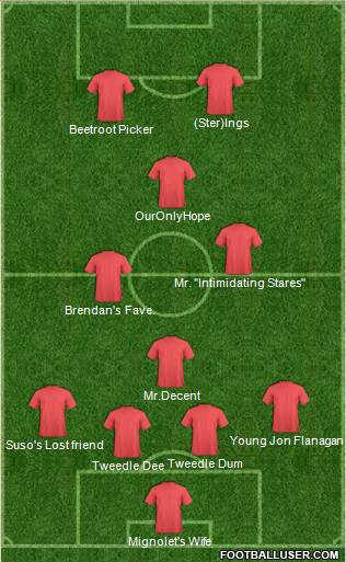 Dream Team 4-4-2 football formation