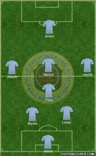 Hong Kong League XI football formation