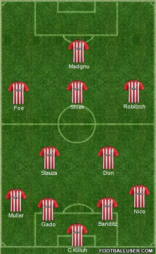 Southampton 4-1-4-1 football formation