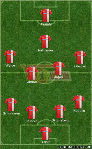 1.FC Union Berlin 4-4-1-1 football formation