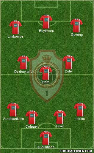 R Antwerp FC 4-3-3 football formation