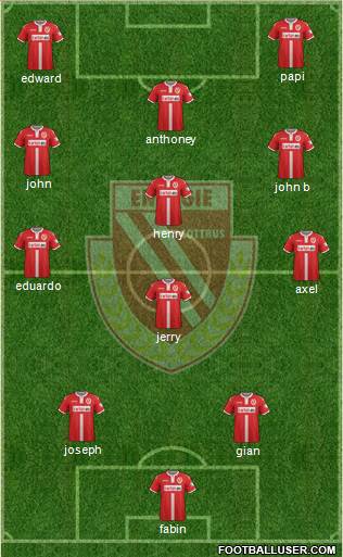 FC Energie Cottbus 5-3-2 football formation
