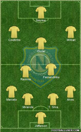 SE Nacional (MA) 4-2-3-1 football formation