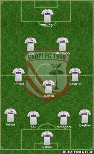 Carpi football formation