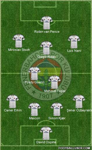 Fenerbahçe SK 4-2-3-1 football formation