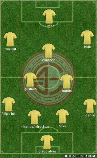 4 de Julho EC 4-2-3-1 football formation