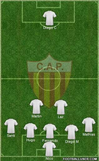 Club Atlético Progreso football formation