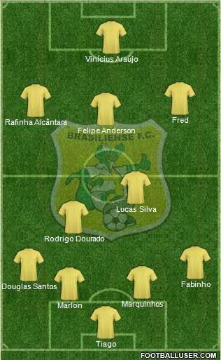 Brasiliense FC de Taguatinga 4-2-3-1 football formation