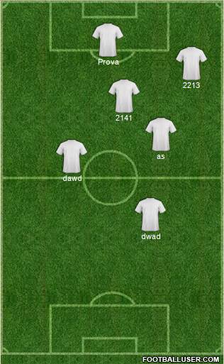 KF Ulpiana 3-5-2 football formation