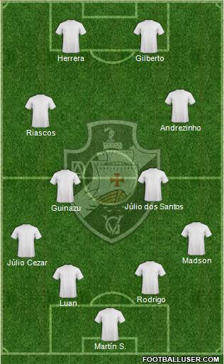 AD Vasco da Gama 4-4-2 football formation