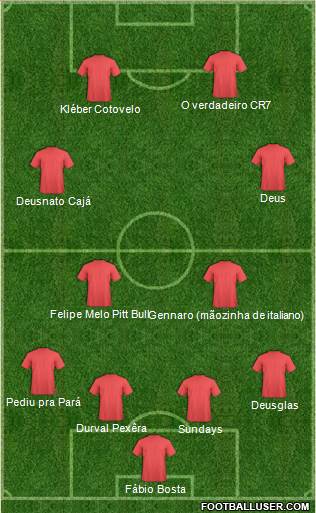 Dream Team 4-2-2-2 football formation