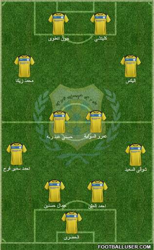 Ismaily Sporting Club 4-4-2 football formation